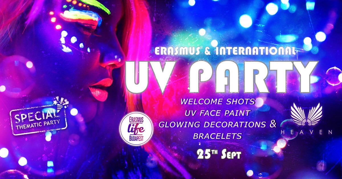 Erasmus and International UV Party &#8211; Heaven Club &#8211; 25th Sept